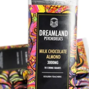 Dreamland Psychedelics Milk Chocolate Almond Bar 300mg