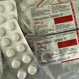 ( XANAX) Alprazolam 1mg 
10 x pills per strip